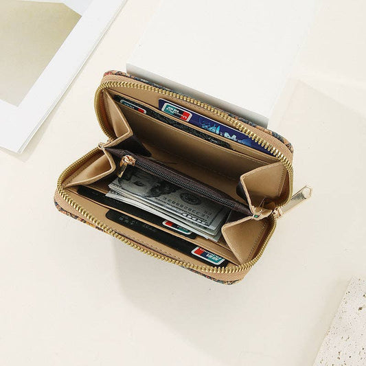 Dipped Shop Wallets Vintage Print Cork Wallet Vintage Print Cork Wallet