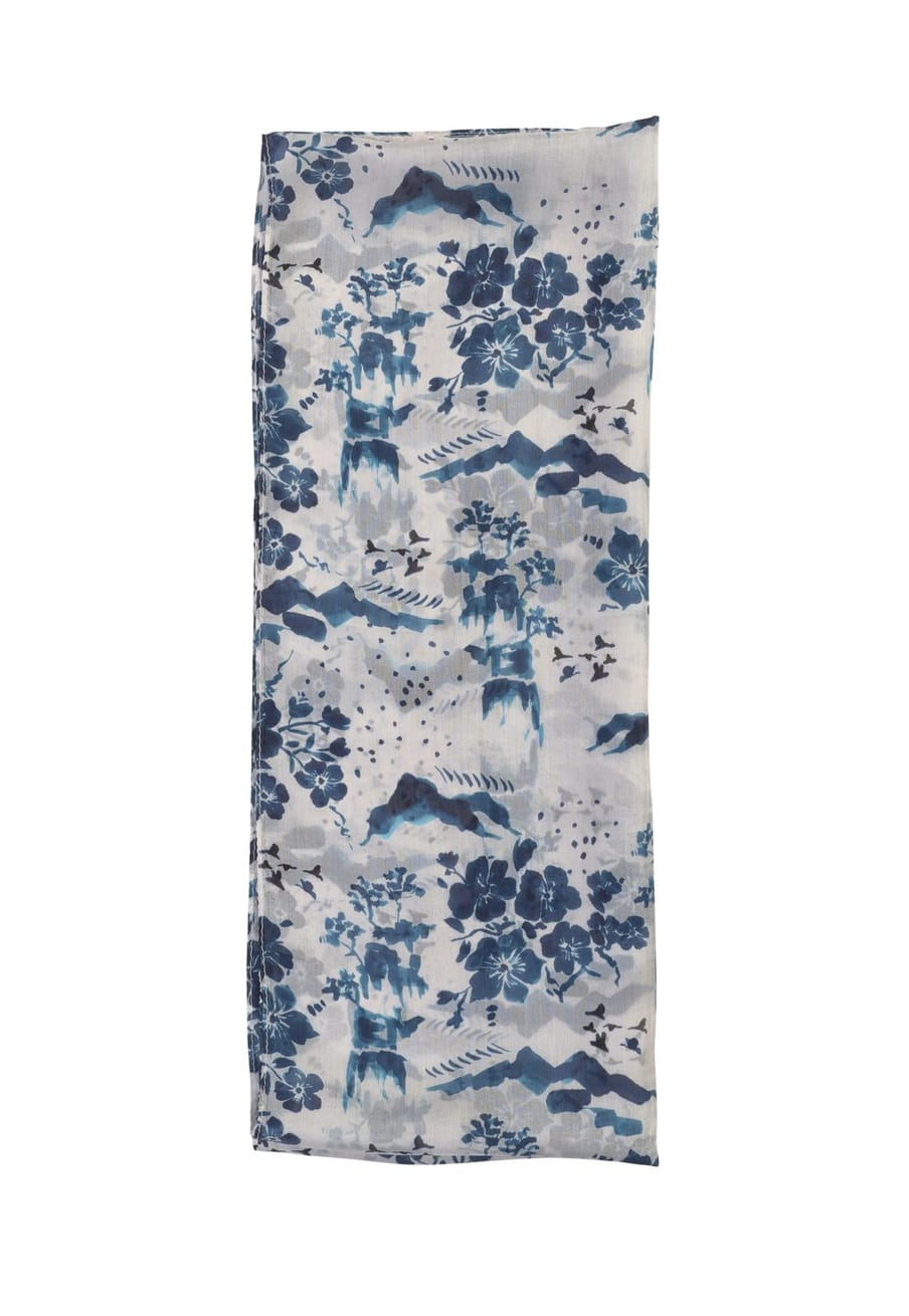 Quintessential Scarves Quintessential Kyoto Cream Silk Scarf 73880030 Quintessential Kyoto Cream Silk Scarf