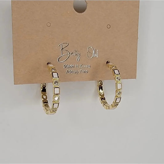 Betty Oh Jewelry Earrings Betty Oh Deco Hoop Earrings - Multiple Colors 51407326 Betty Oh Deco Hoop Earrings - Multiple Colors