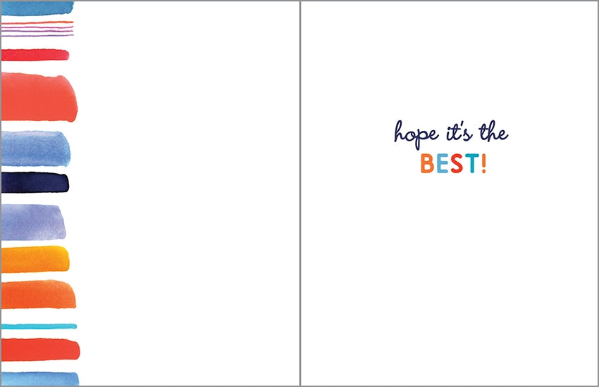 Gina B Designs Summer Stripes Birthday Card