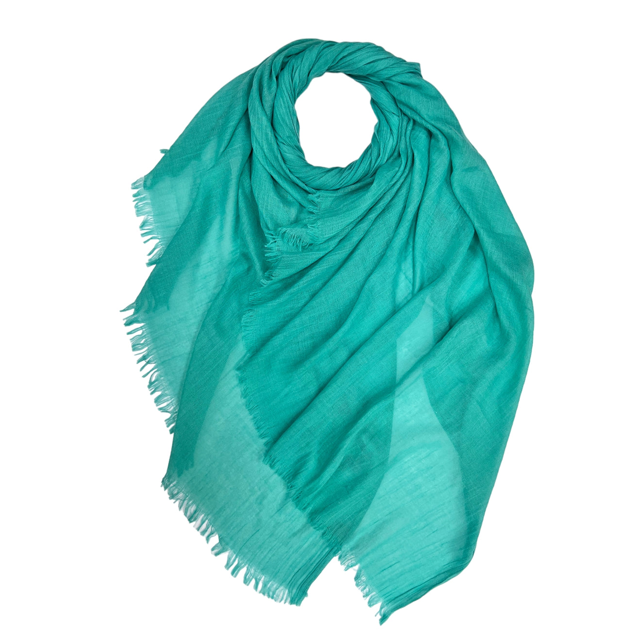London Scarves Solid Fringe Lightweight Scarf - Multiple Colors