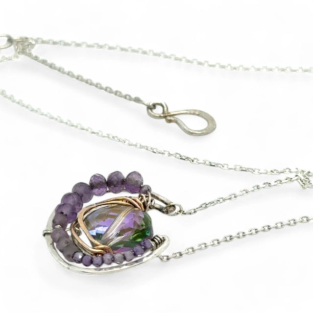 Art By Any Means Lilac Sparkle Pendant Necklace