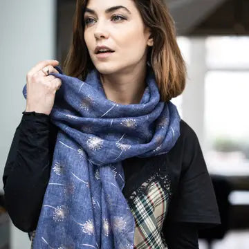 Studio Hop Good Fortune Elephant Rose Gold Foil Scarf