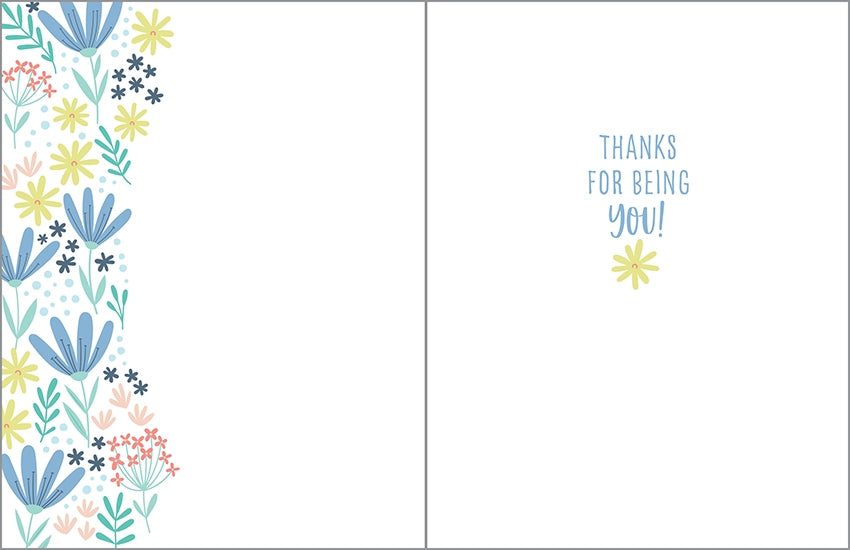 Gina B Designs Blue Daisies Mother's Day Card