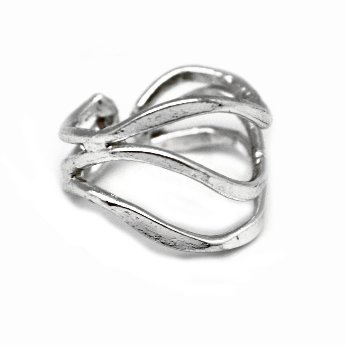 Anju Jewelry Rings Anju Jewelry Silver Tapered Curved Lines Ring 66953182 Anju Jewelry Silver Tapered Curved Lines Ring