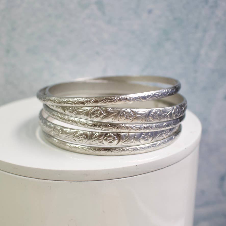 A.V. Max Bracelets A.V. Max Floral Bangle Set 53873374 A.V. Max Floral Bangle Set