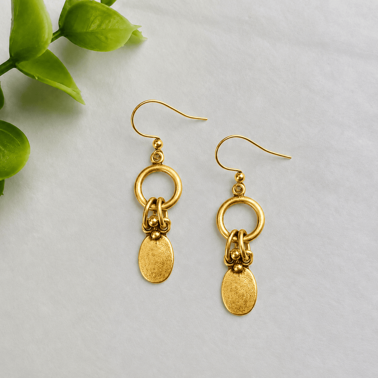 Volare Earrings Volare Halo Pebble Earring - Multiple Metals #5NK2 Volare Halo Pebble Earring - Multiple Metals #5NK2