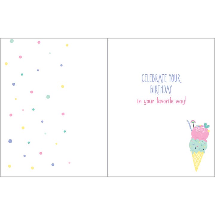 Gina B Designs Sweet Ice Cream Birthday Card