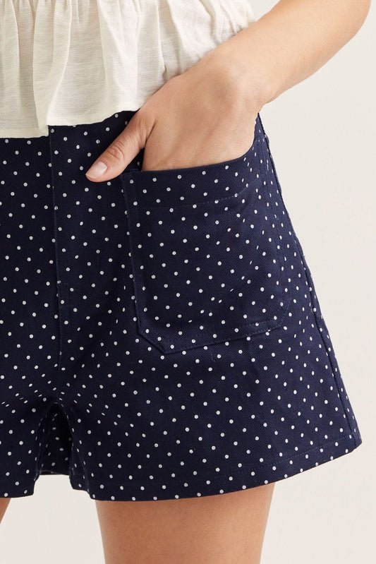 Entro Pants Polka Dot High Waisted Shorts Polka Dot High Waisted Shorts