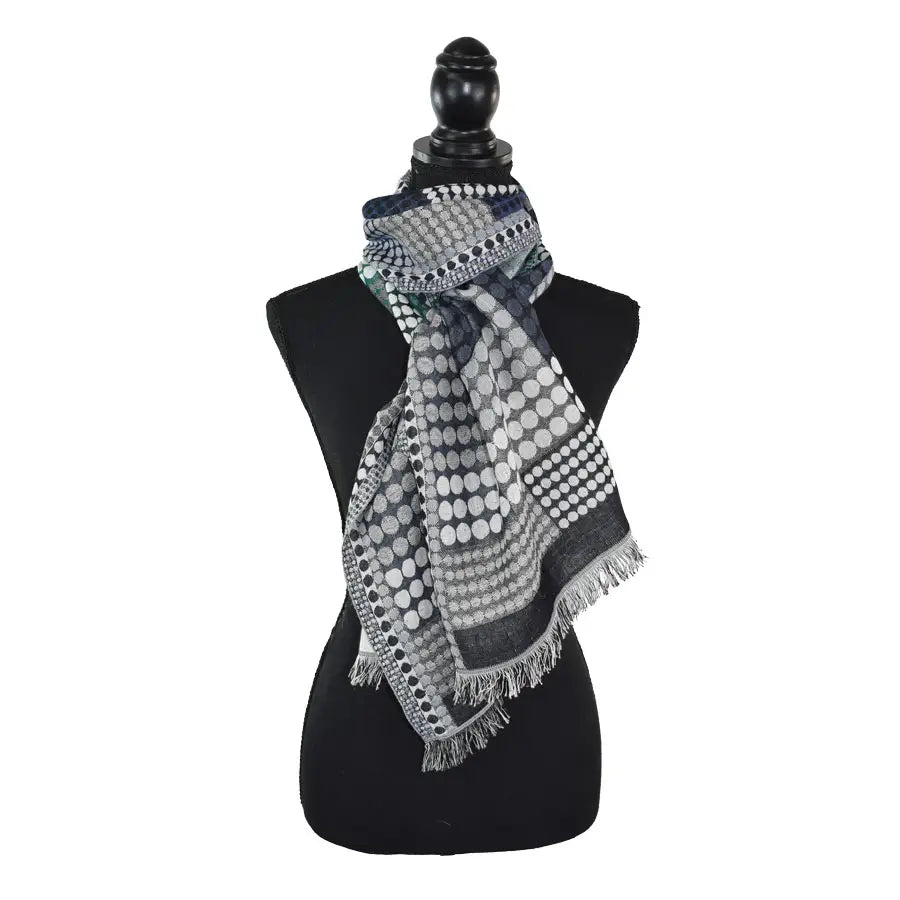 Dupatta Peterson Colorblock Dot Scarf - Multiple Colors