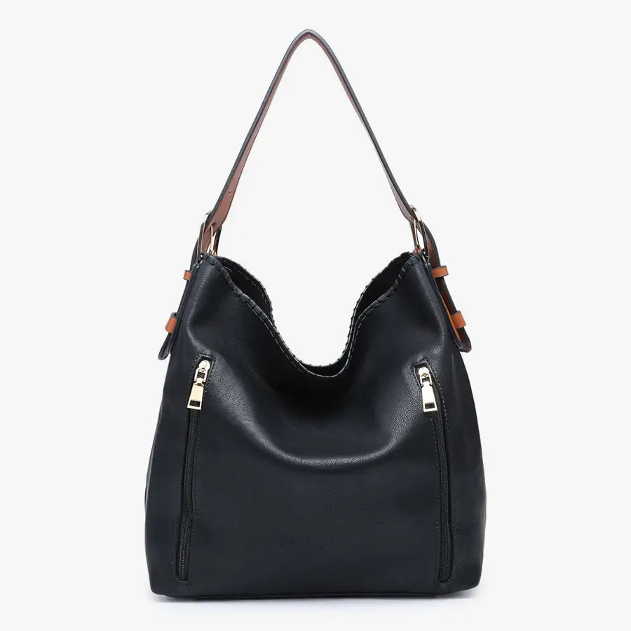Jen & Co Bags Jen & Co Alexa 2-in-1 Hobo Vegan Leather Bag - Multiple Colors Jen & Co Alexa 2-in-1 Hobo Vegan Leather Bag - Multiple Colors