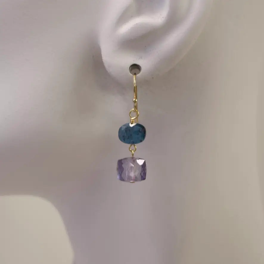 A.V. Max Dainty Semi Drop Earrings - Multiple Colors