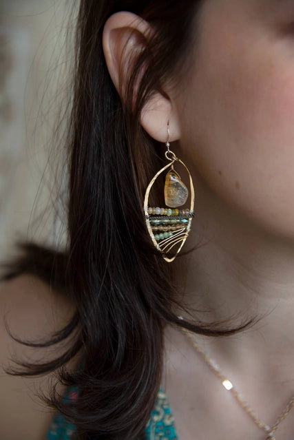 Art By Any Means Drop of Sun Earrings