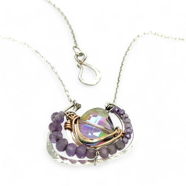 Art By Any Means Lilac Sparkle Pendant Necklace