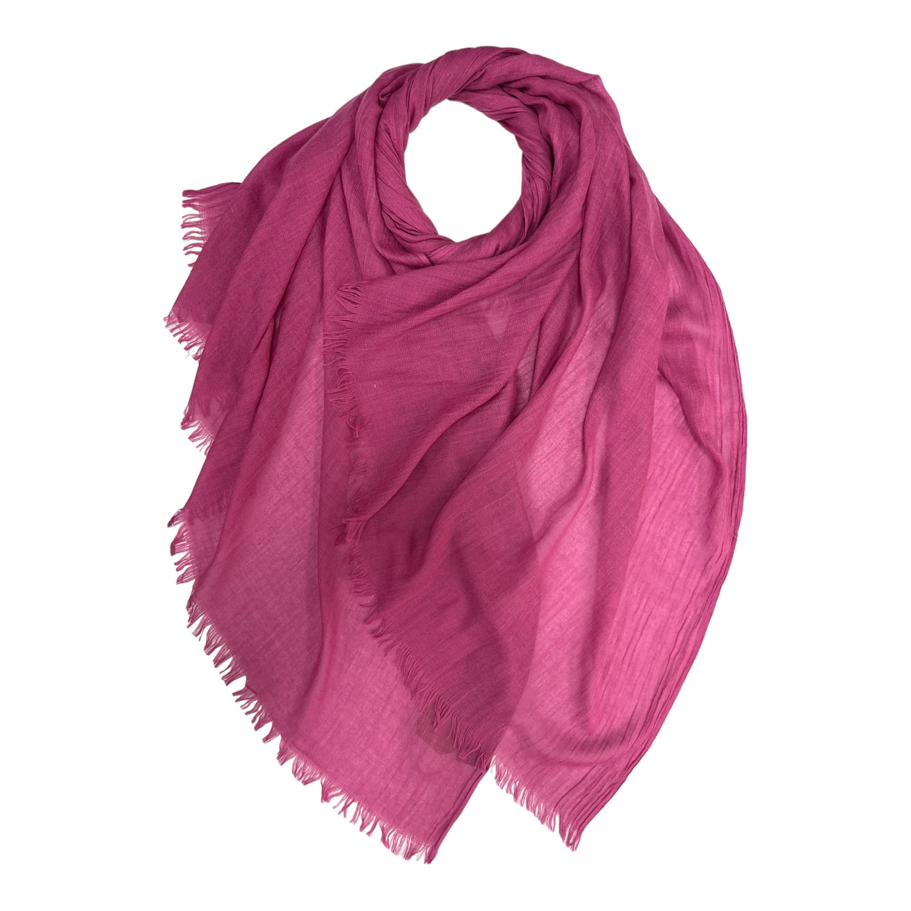 London Scarves Solid Fringe Lightweight Scarf - Multiple Colors