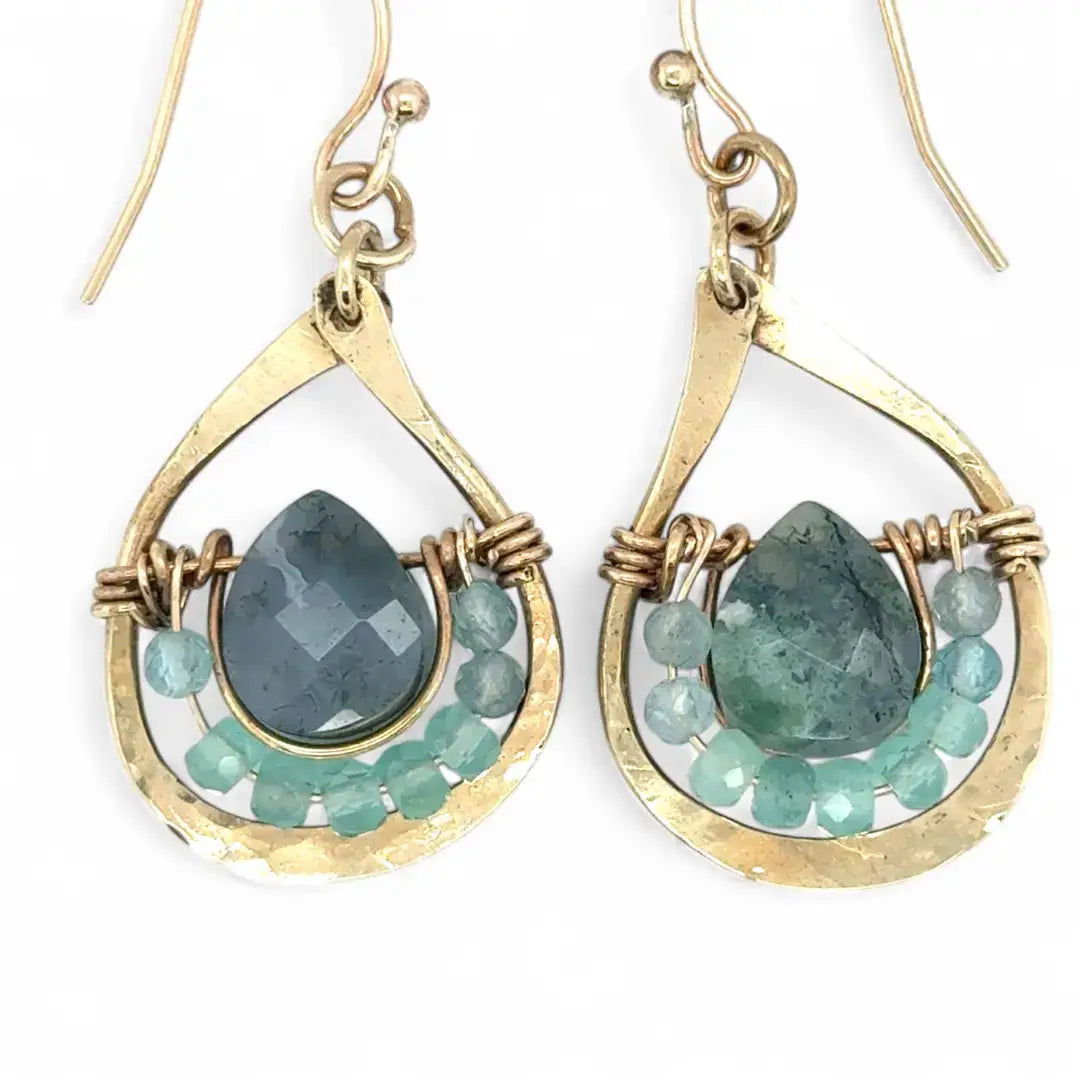 Art By Any Means Earrings Art By Any Means Seaweed Moss Agate Earrings 15227614 Art By Any Means Seaweed Moss Agate Earrings