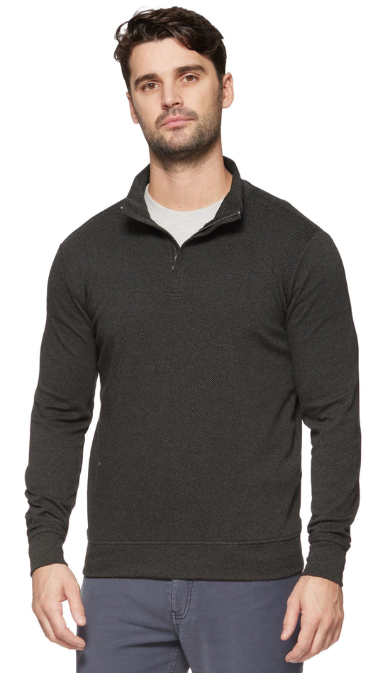 Flag & Anthem Men's Sweaters Flag & Anthem Hero Twill 1/4 Zip Mock Neck Pullover - Multiple Colors 13325022 Flag & Anthem Hero Twill 1/4 Zip Mock Neck Pullover - Multiple Colors
