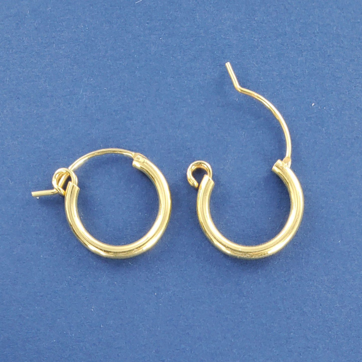 SilverStar Gold Plated Hoops - Multiple Sizes