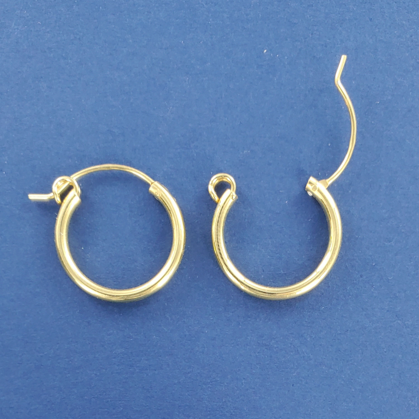 SilverStar Gold Plated Hoops - Multiple Sizes