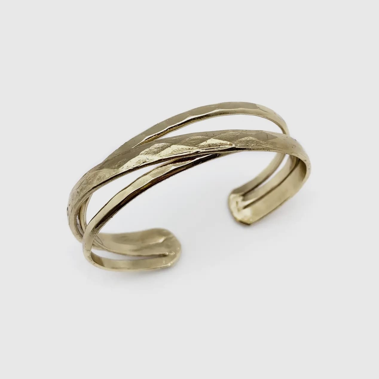 Anju Jewelry Bracelets Anju Jewelry Stacked Thin Band Adjustable Cuff Bracelet - Multiple Metals 32631006 Anju Jewelry Stacked Thin Band Adjustable Cuff Bracelet - Multiple Metals