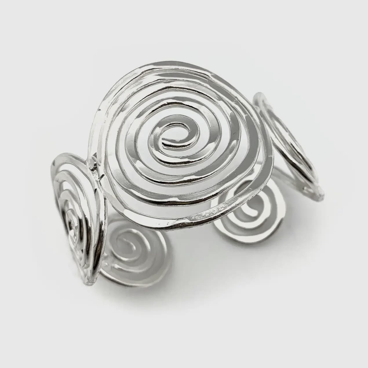 Anju Jewelry Bracelets Anju Jewelry Silver Spiral Circles Cuff Bracelet 15395038 Anju Jewelry Silver Spiral Circles Cuff Bracelet