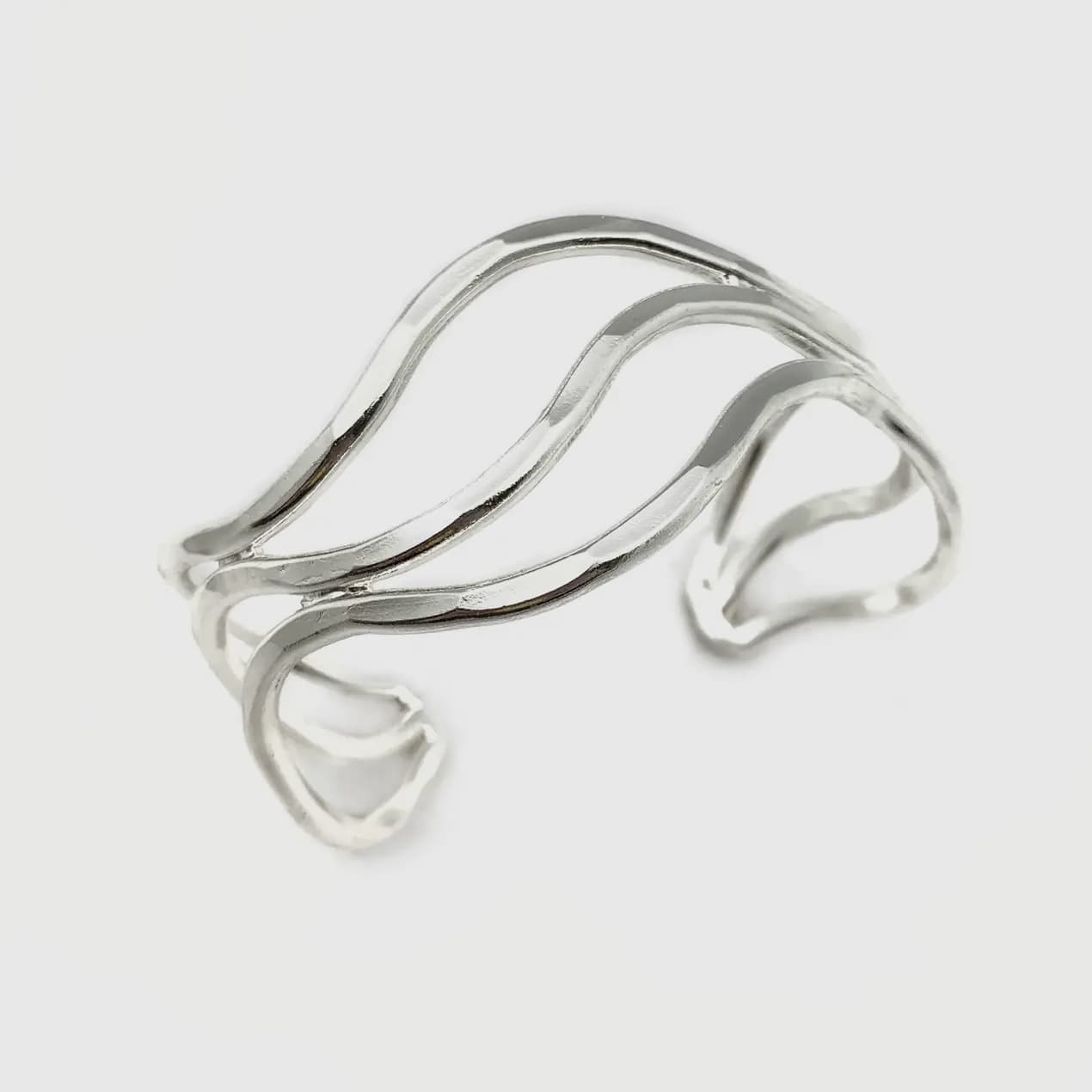 Anju Jewelry Bracelets Anju Jewelry Silver Large Waves Cuff Bracelet 27040222 Anju Jewelry Silver Large Waves Cuff Bracelet