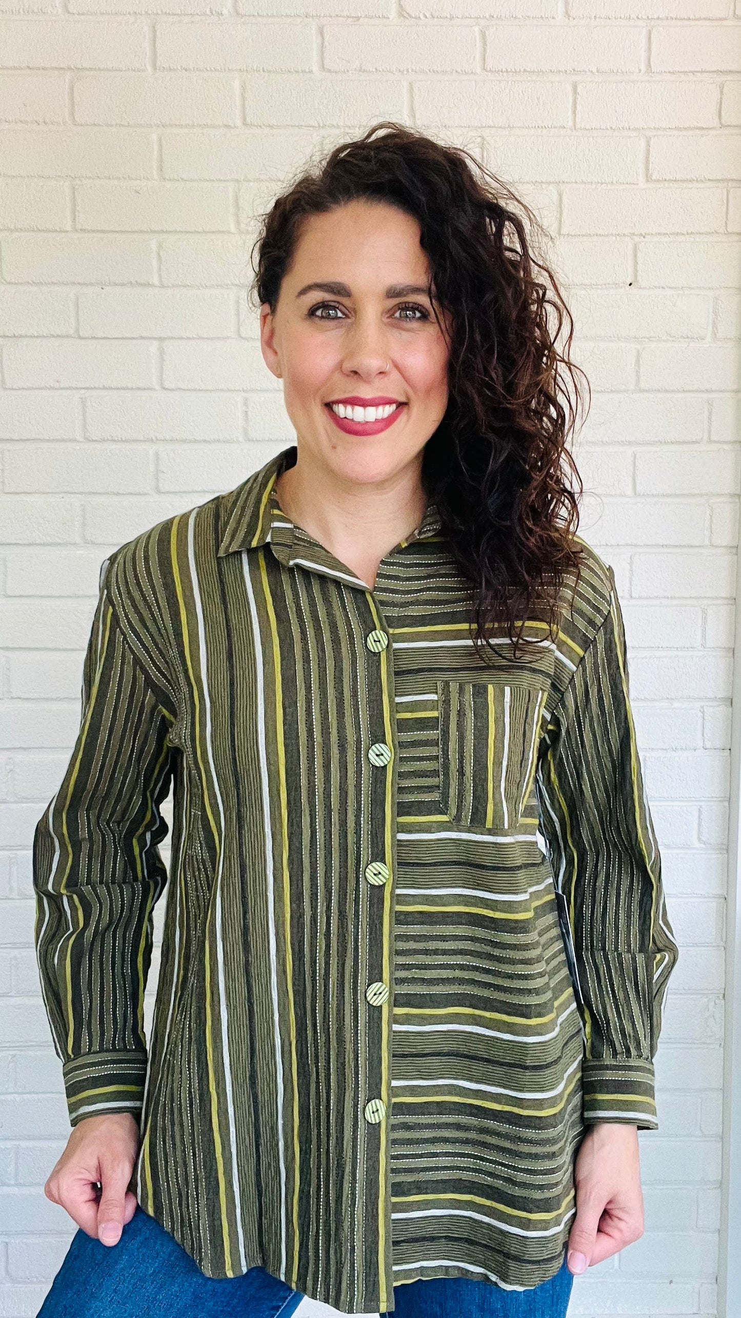 Habitat Change Your Stripes Boyfriend Pocket Shirt - Multiple Colors