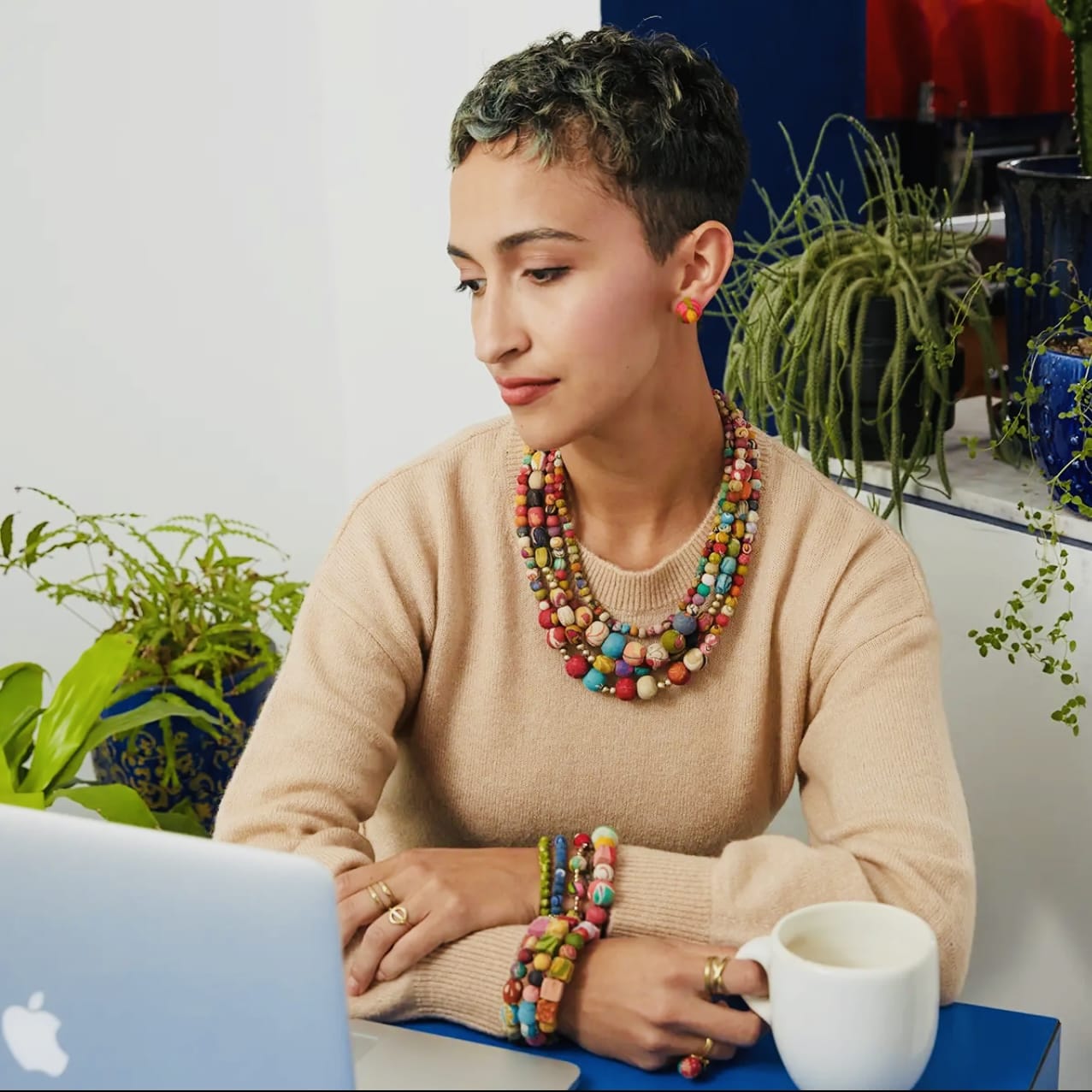 World Finds Necklaces World Finds Kantha Aura Necklace 66472869 World Finds Kantha Aura Necklace