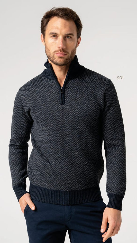 Dario Beltran 1931 Men's Sweaters Dario Beltran Herringbone Pullover - Multiple Colors 19879390 Dario Beltran Herringbone Pullover - Multiple Colors