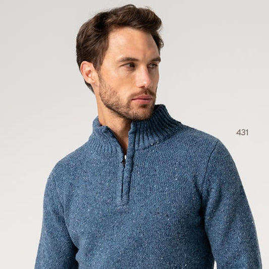 Dario Beltran 1931 Men's Sweaters Dario Beltran Speckled Mock Neck Pullover - Multiple Colors 32393438 Dario Beltran Speckled Mock Neck Pullover - Multiple Colors