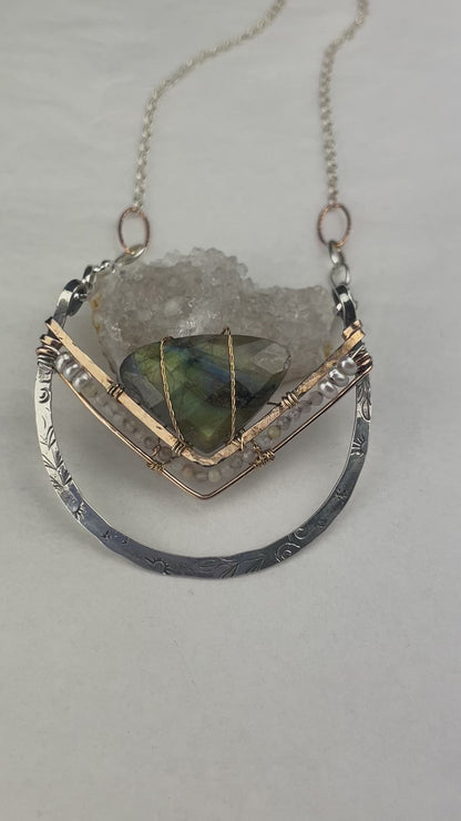 Art By Any Means Bowl of Labradorite Necklace