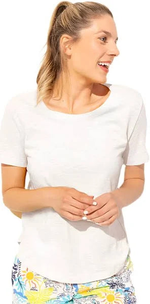 Escape Cotton Slub Hi-Low Short Sleeve Tee - Multiple Colors