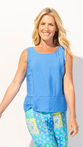 Escape Regatta Solid Button Back Tank - Multiple Colors