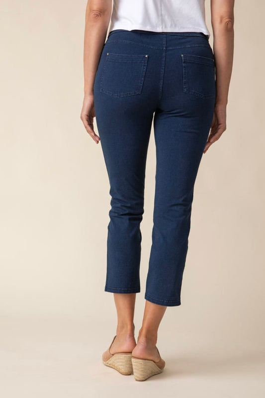 Habitat Pants Habitat Stonewash Denim Capri Knit Jean - Multiple Colors Habitat Stonewash Denim Capri Knit Jean - Multiple Colors