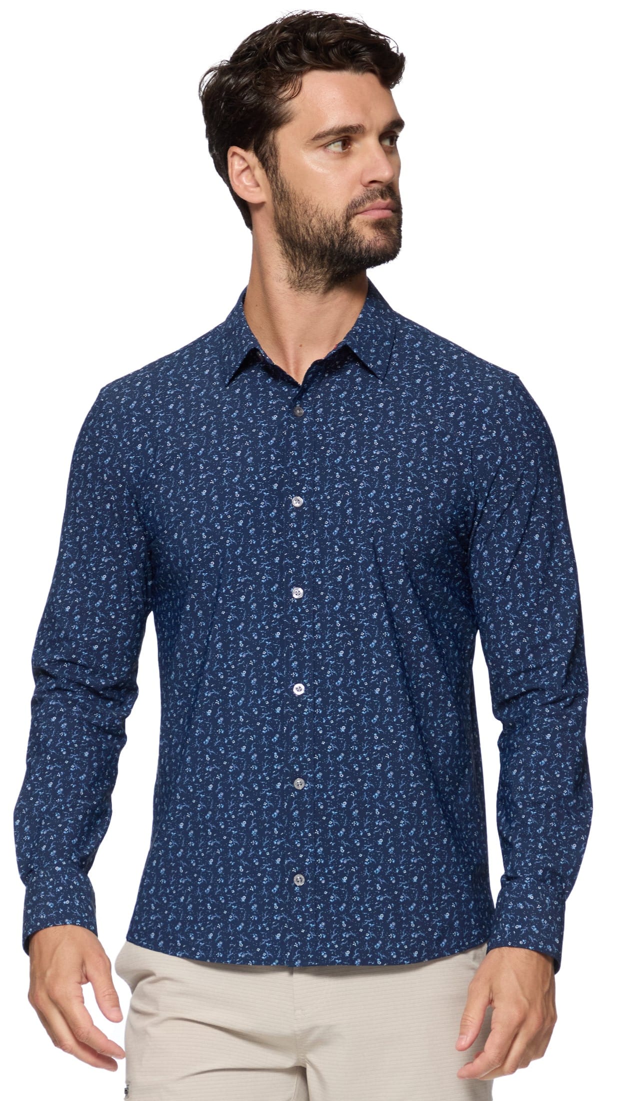 Flag & Anthem Men's Button Downs Flag & Anthem Burke Floral Journey Shirt 01622494 Flag & Anthem Burke Floral Journey Shirt