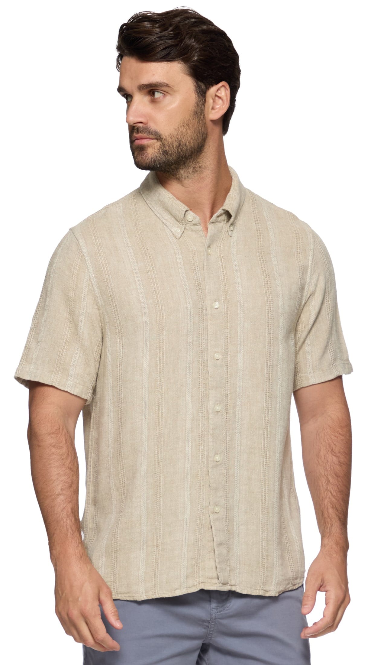 Flag & Anthem Men's Button Downs Flag & Anthem Oceanside Linen Blend Shirt - Multiple Colors 38562782 Flag & Anthem Oceanside Linen Blend Shirt - Multiple Colors