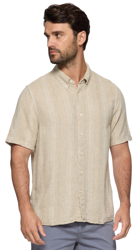Flag & Anthem Men's Button Downs Flag & Anthem Oceanside Linen Blend Shirt - Multiple Colors 38562782 Flag & Anthem Oceanside Linen Blend Shirt - Multiple Colors