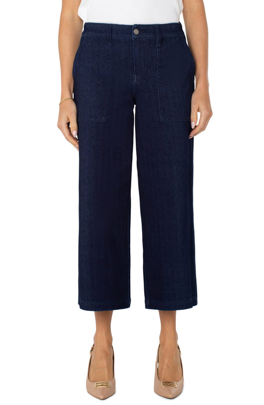 Liverpool Pants Liverpool Wide Leg Cargo Denim Pant Liverpool Wide Leg Cargo Denim Pant