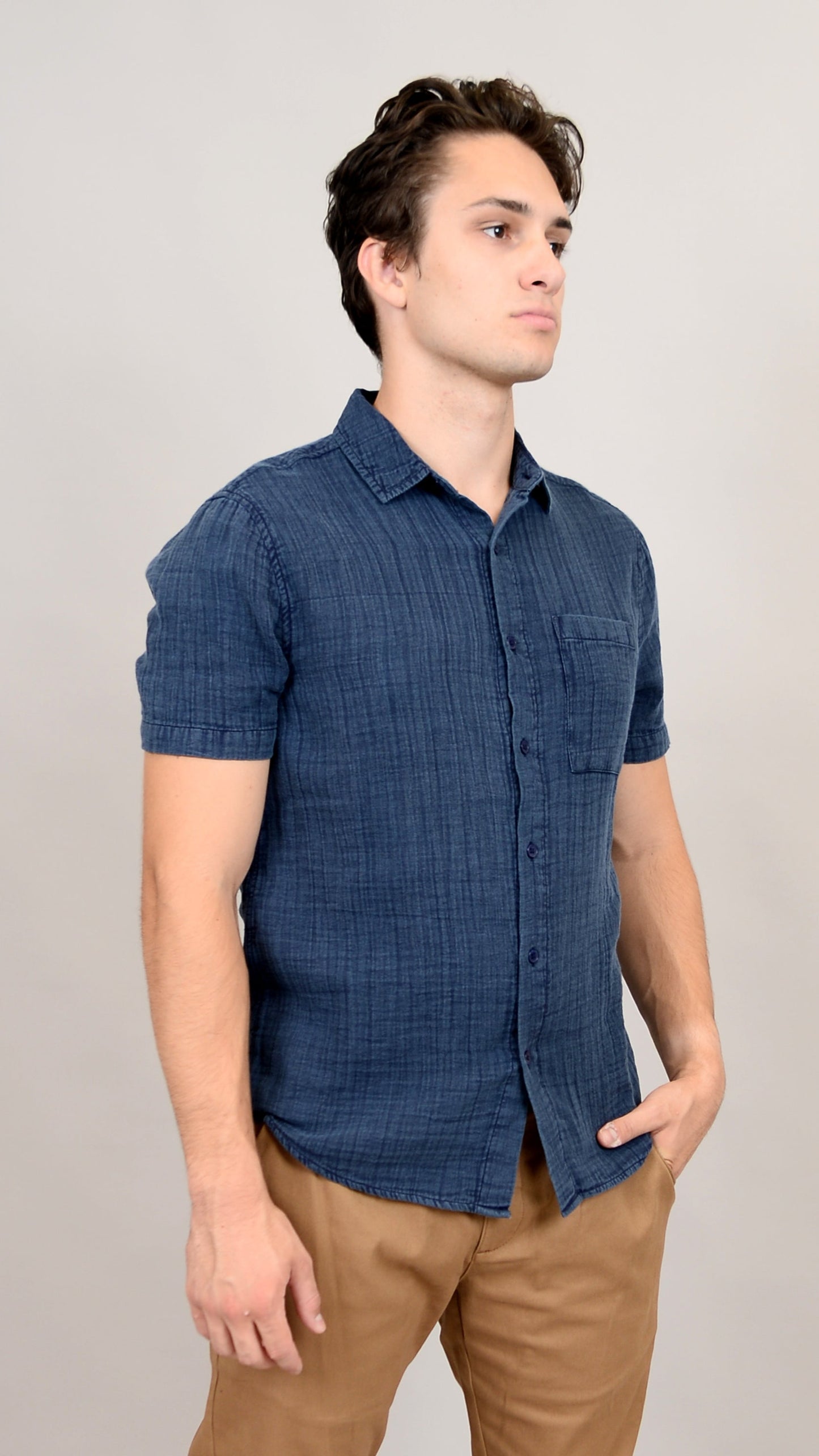 Hedge Cotton Gauze Short Sleeve Shirt