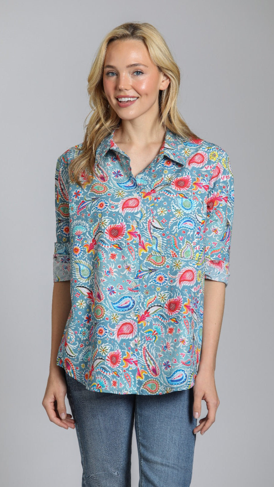 APNY Boyfriend Button Up Shirt - Multiple Patterns