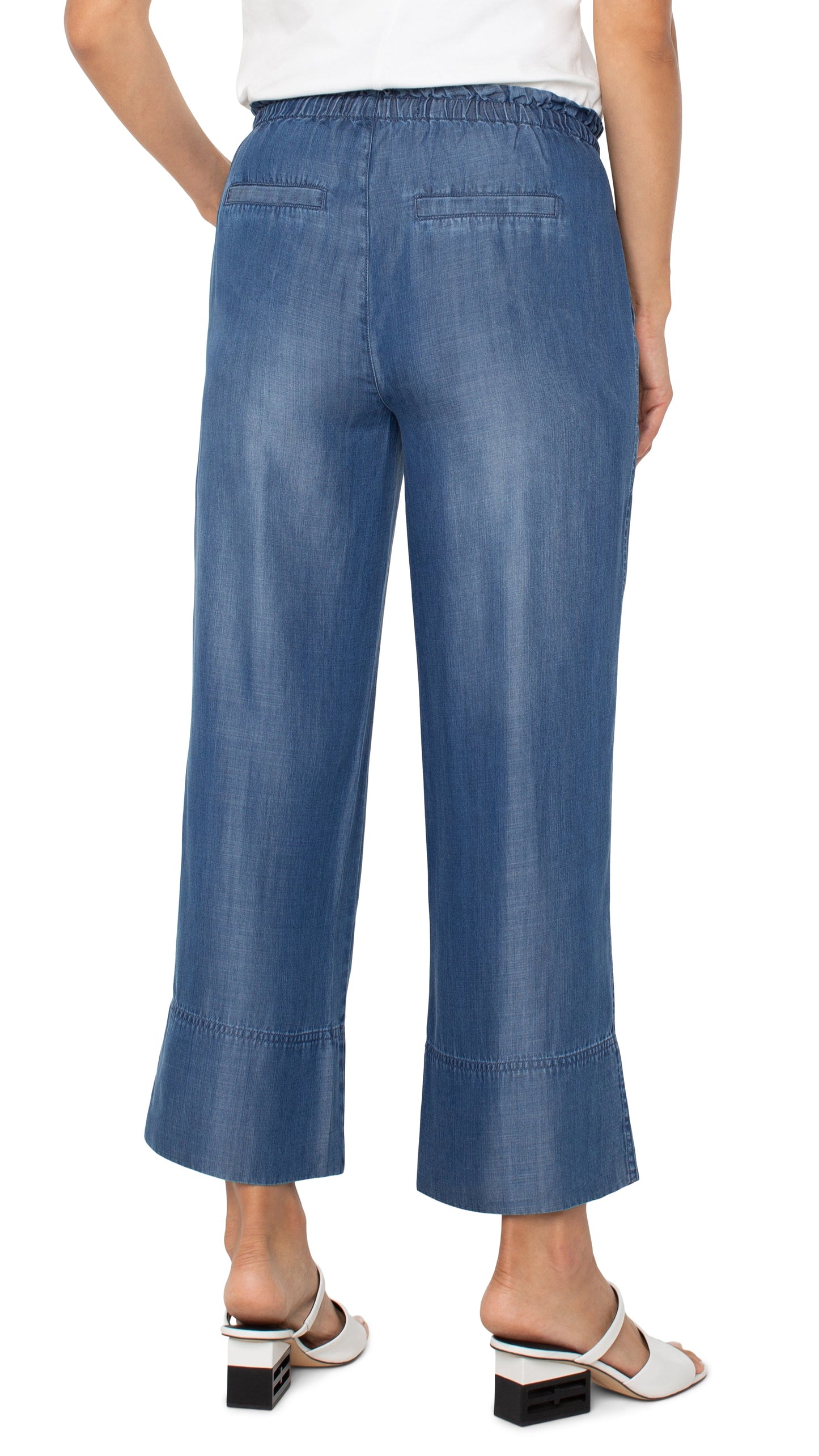Liverpool Pull On Tie Waist Ankle Pant