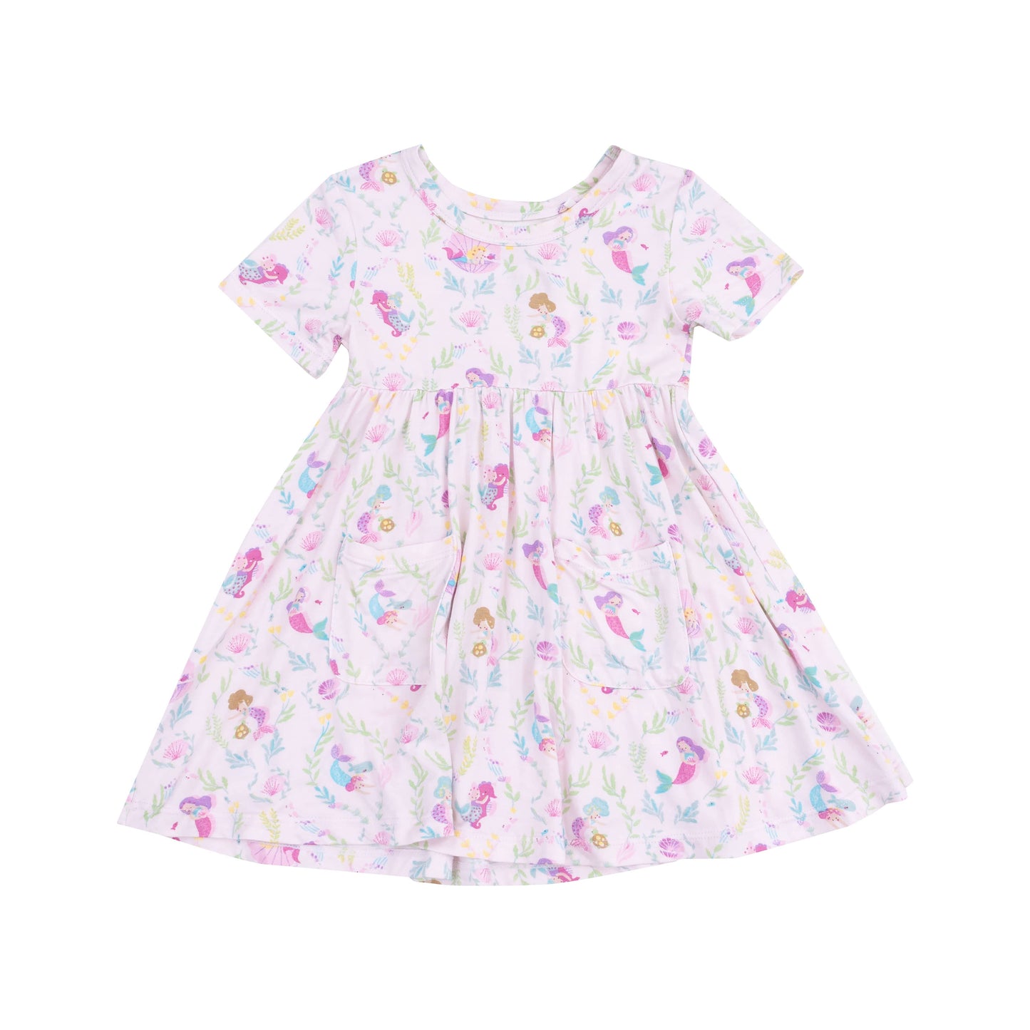 Angel Dear Children's Clothing Angel Dear Short Sleeve Twirly Dress 12560094 Angel Dear Short Sleeve Twirly Dress