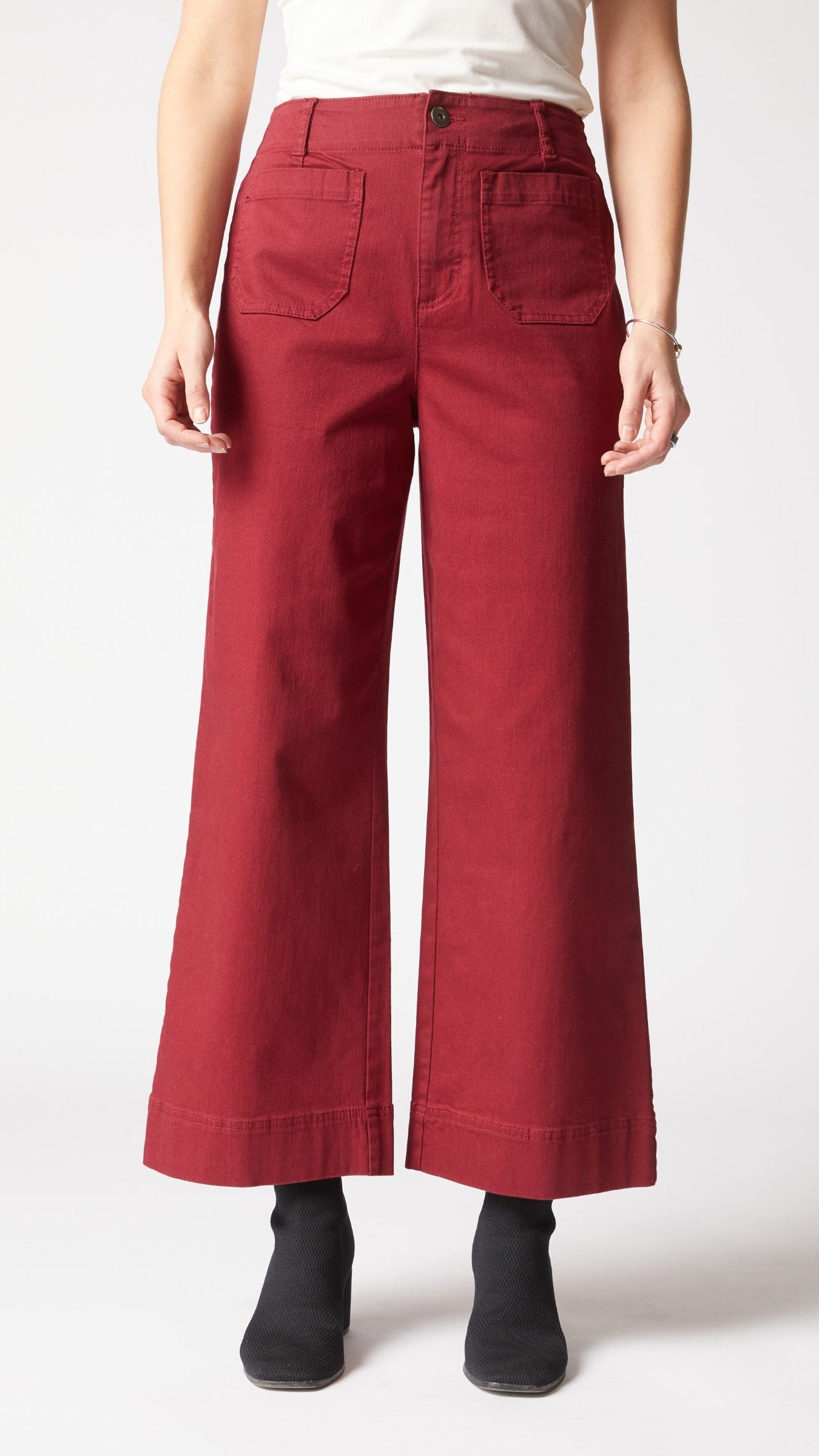 Habitat Stretch Denim Wide Leg Ankle Jean - Multiple Colors