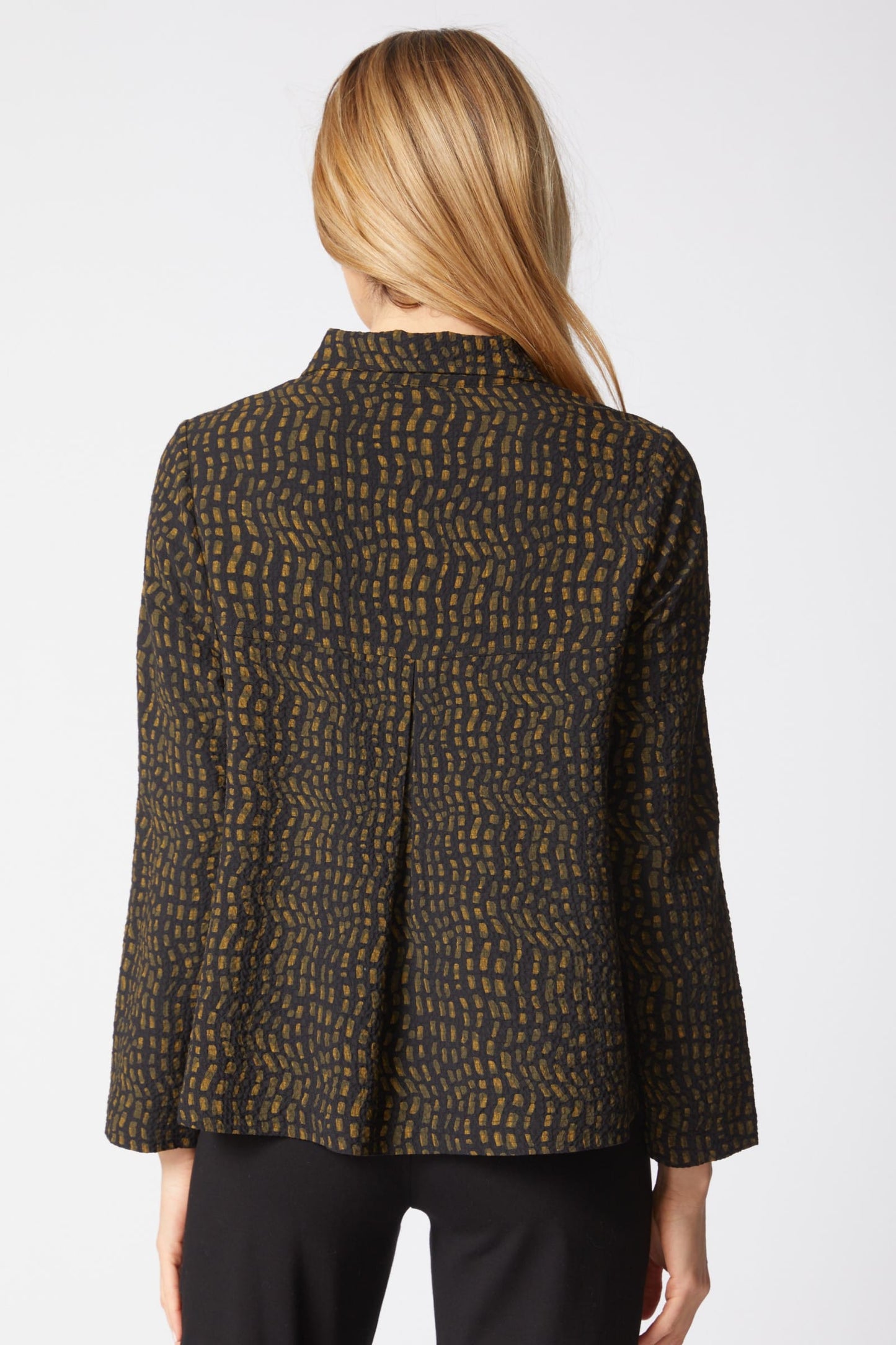 Habitat Blouses Habitat Crinkle Crepe Mosaic Easy Swing Jacket Habitat Crinkle Crepe Mosaic Easy Swing Jacket