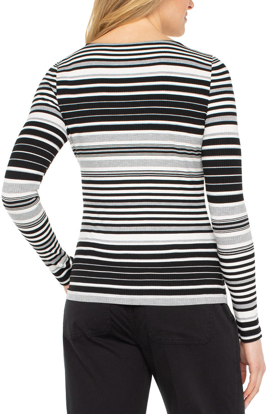 Liverpool Tees Liverpool Stripe Boatneck Knit Top - Multiple Colors Liverpool Stripe Boatneck Knit Top - Multiple Colors