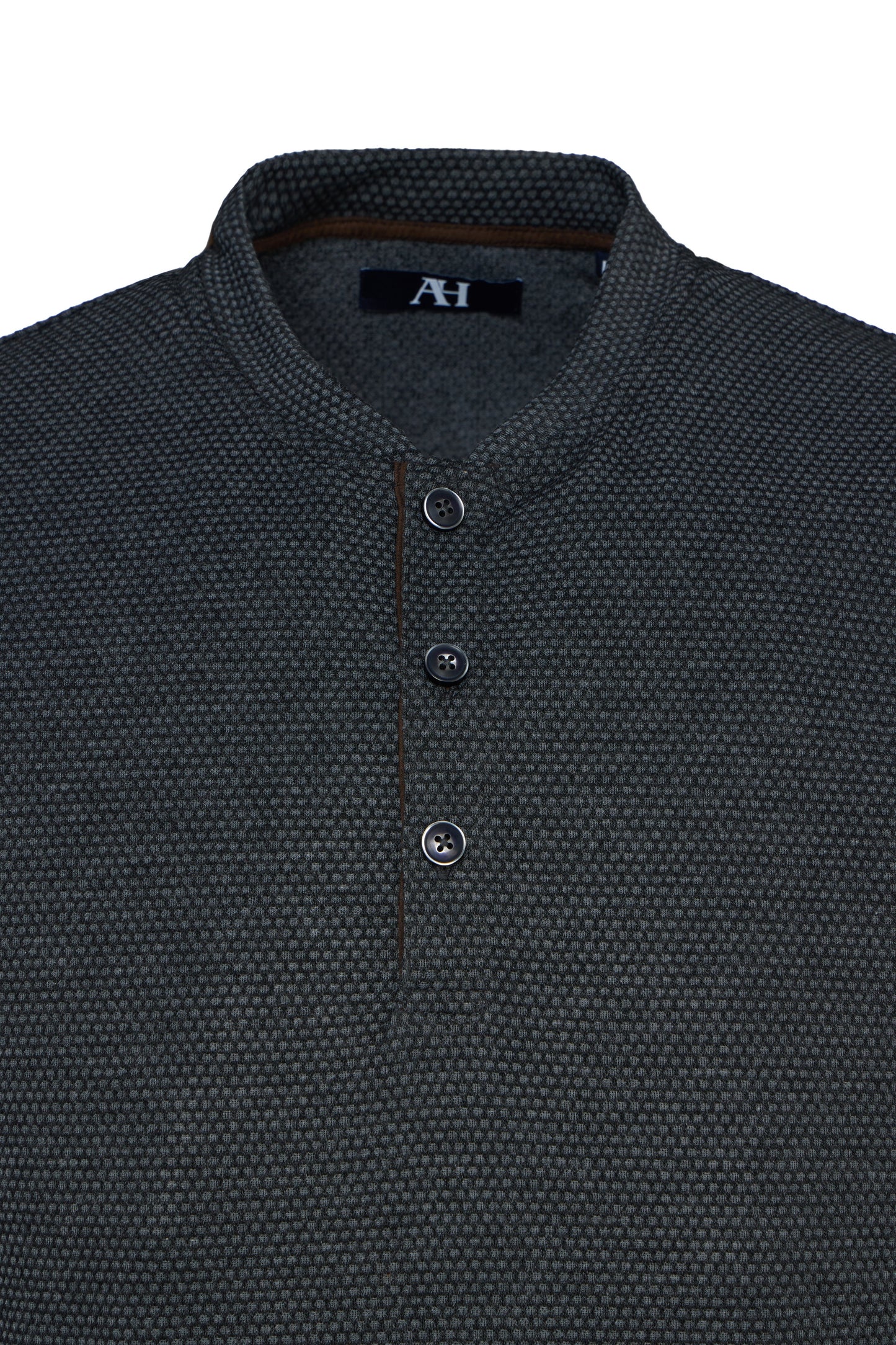 American Heritage 3 Button Dobby Henley
