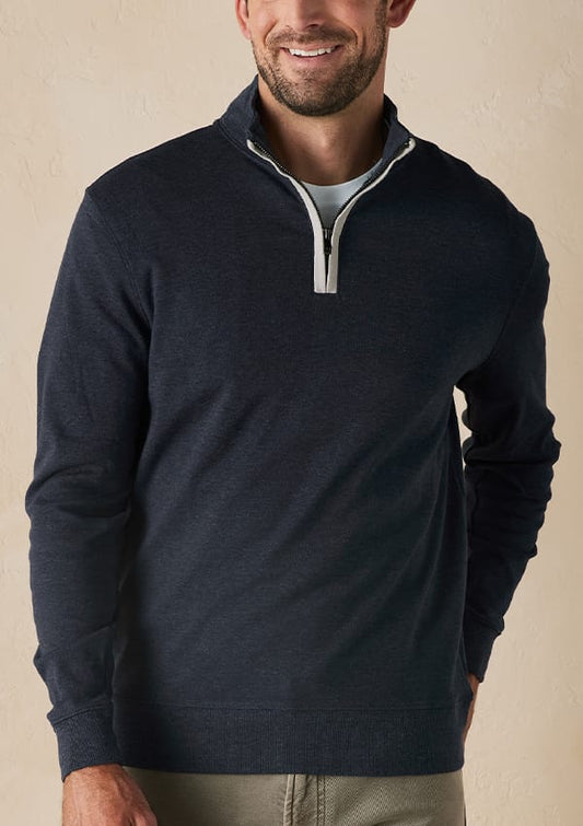 The Normal Brand Men's Sweaters The Normal Brand Puremeso Weekend Quarter Zip Pullover The Normal Brand Puremeso Weekend Quarter Zip Pullover