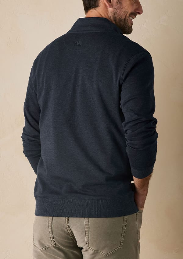 The Normal Brand Men's Sweaters The Normal Brand Puremeso Weekend Quarter Zip Pullover The Normal Brand Puremeso Weekend Quarter Zip Pullover
