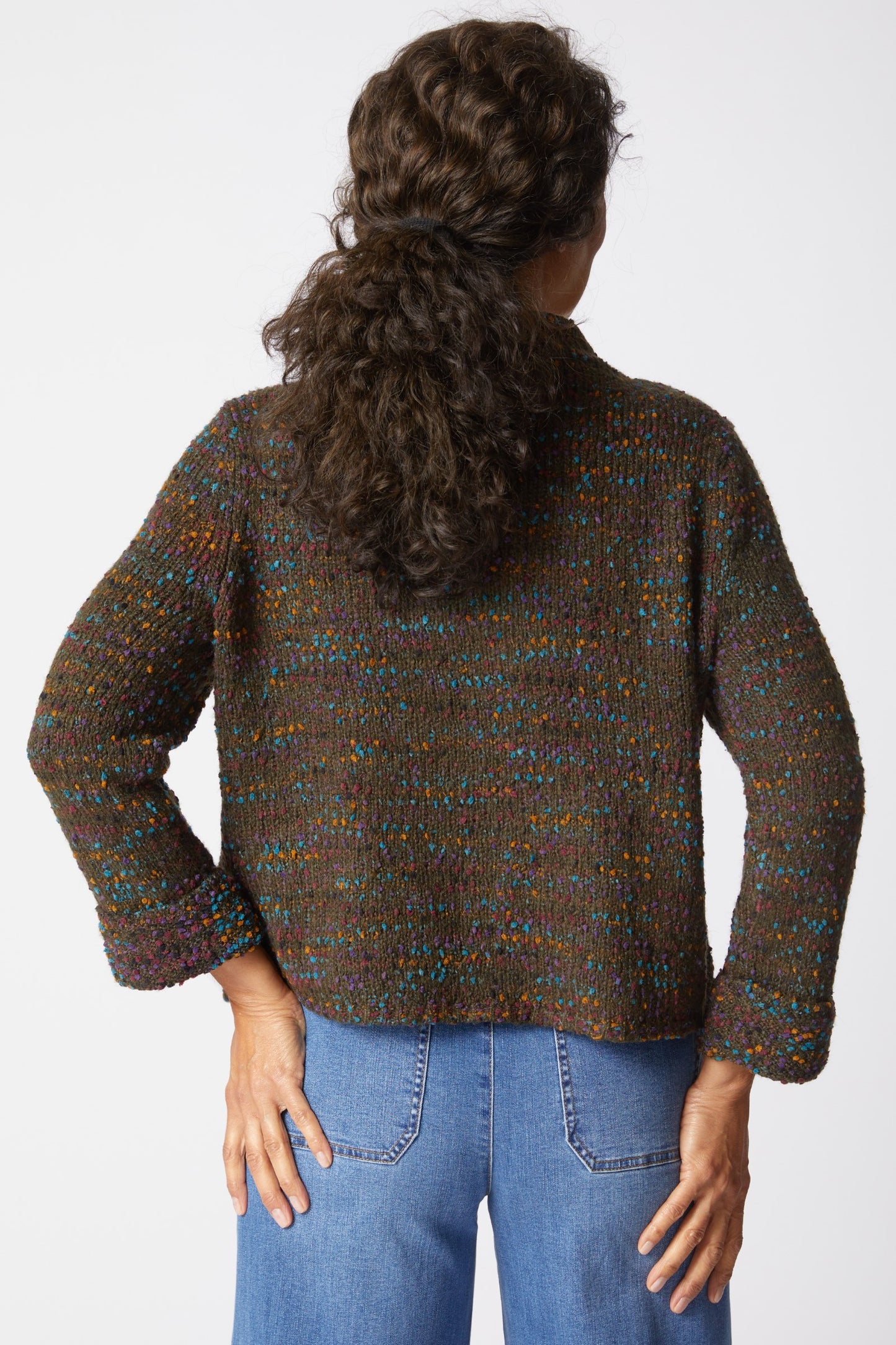 Habitat Confetti Funnel Neck Cardi - Multiple Colors