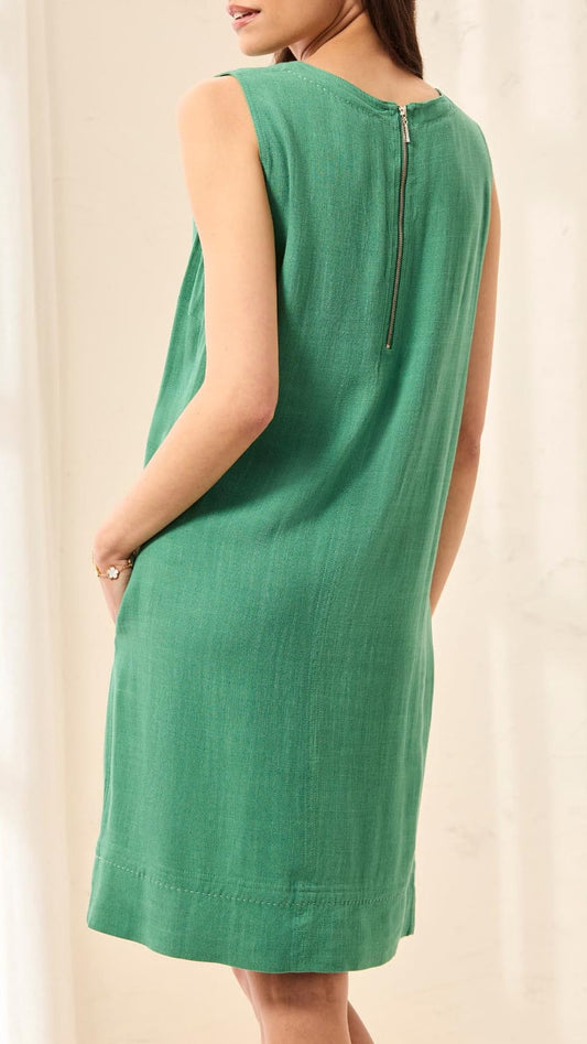 Tribal Dresses Tribal Sleeveless Dress with Saddle Stitch Detail Tribal Sleeveless Dress with Saddle Stitch Detail